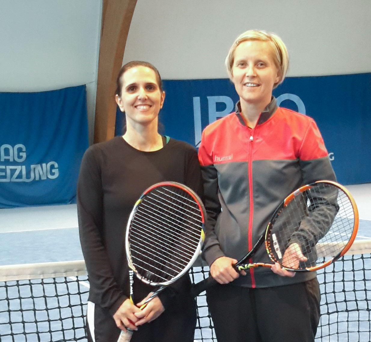 Bei den Frauen bestritten Annaluce Valente (links) und Sandra Epp das Endspiel; Erstere holte den Meisterinnentitel ab. FOTOS: RUEDI AMMANN